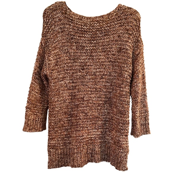 Chico's  100% Cotton Loose Weave Sweater Sz M - Picture 4 of 5